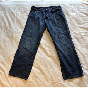 Calvin Klein Men's Jeans 36 X 30** Dark Blue Straight VTG 90s/Y2K Mid-rise